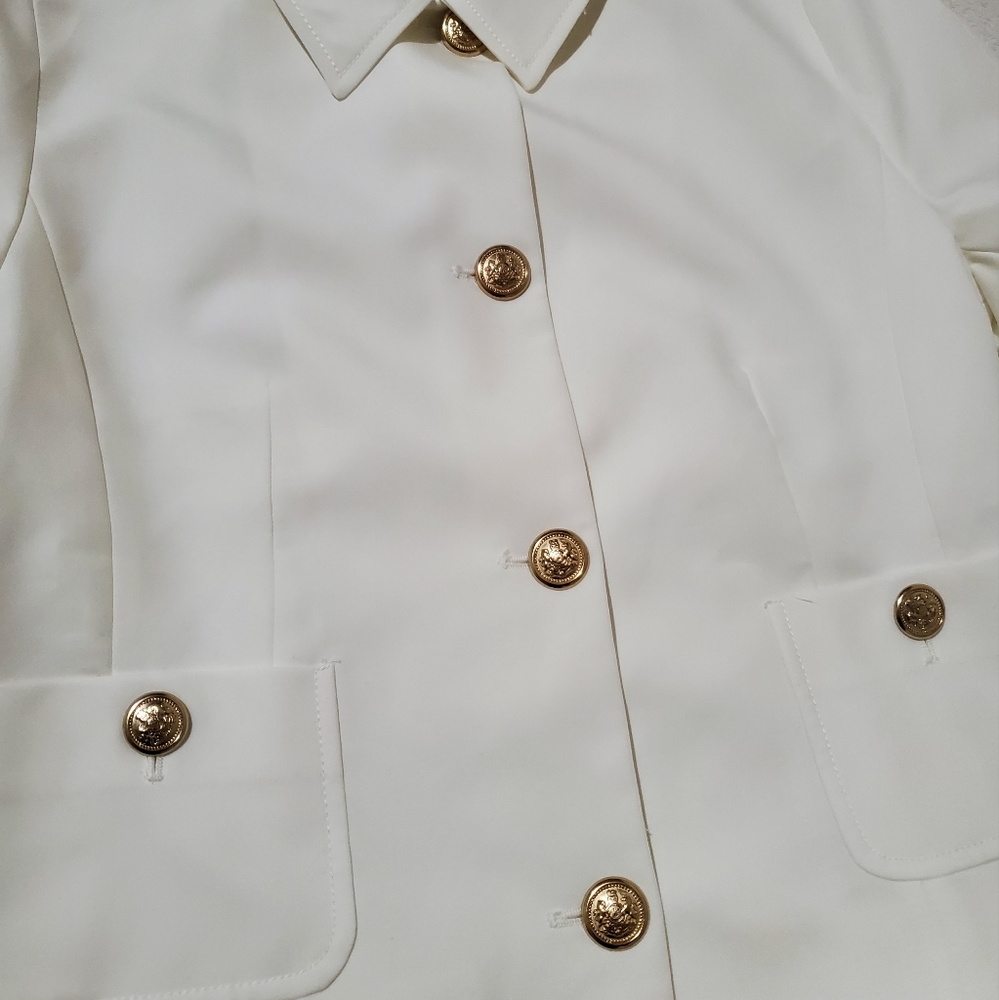 Zara Gold Button Jacket Size L - Picture 7 of 10